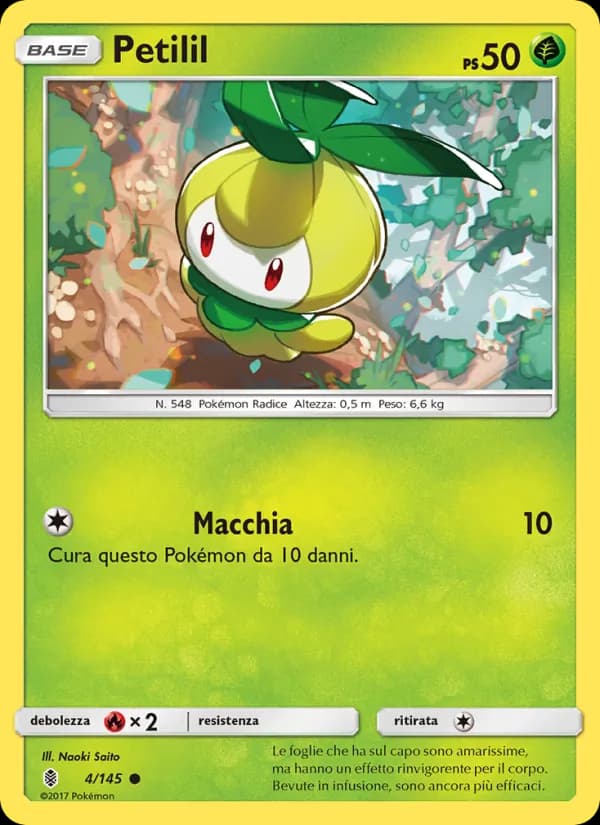 Petilil card in Italian