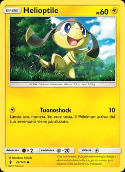 Helioptile card in Italian