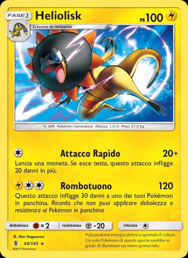 Heliolisk card in Italian