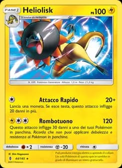 Heliolisk card in Italian