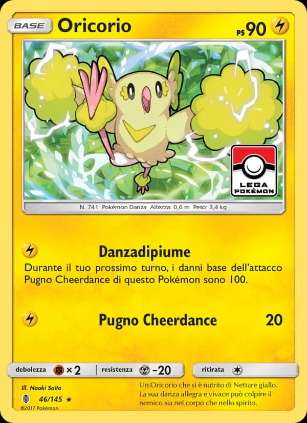 Oricorio card in Italian
