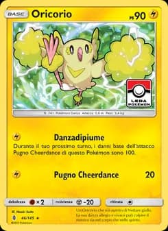 Oricorio card in Italian