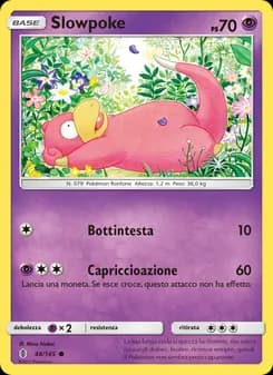 Slowpoke card in Italian