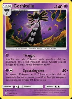 Gothitelle card in Italian