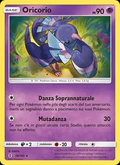 Oricorio card in Italian