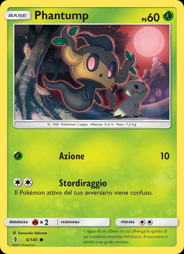 Phantump card in Italian