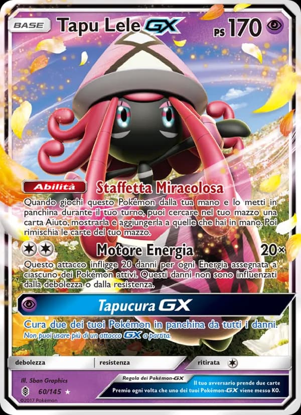 Tapu Lele GX card in Italian