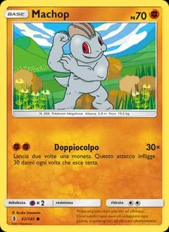 Machop card in Italian