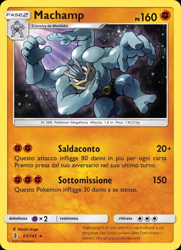 Machamp card in Italian