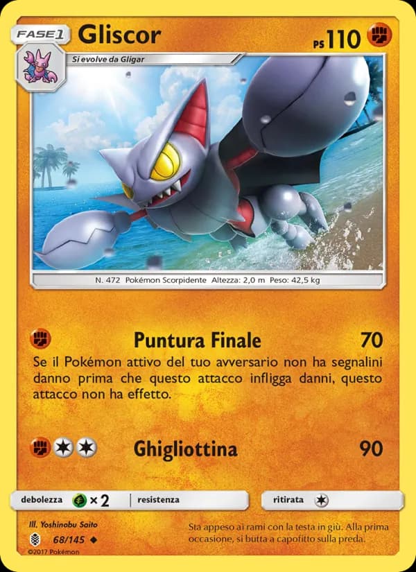 Gliscor card in Italian