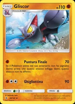Gliscor card in Italian