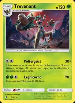 Trevenant card in Italian