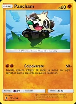 Pancham card in Italian
