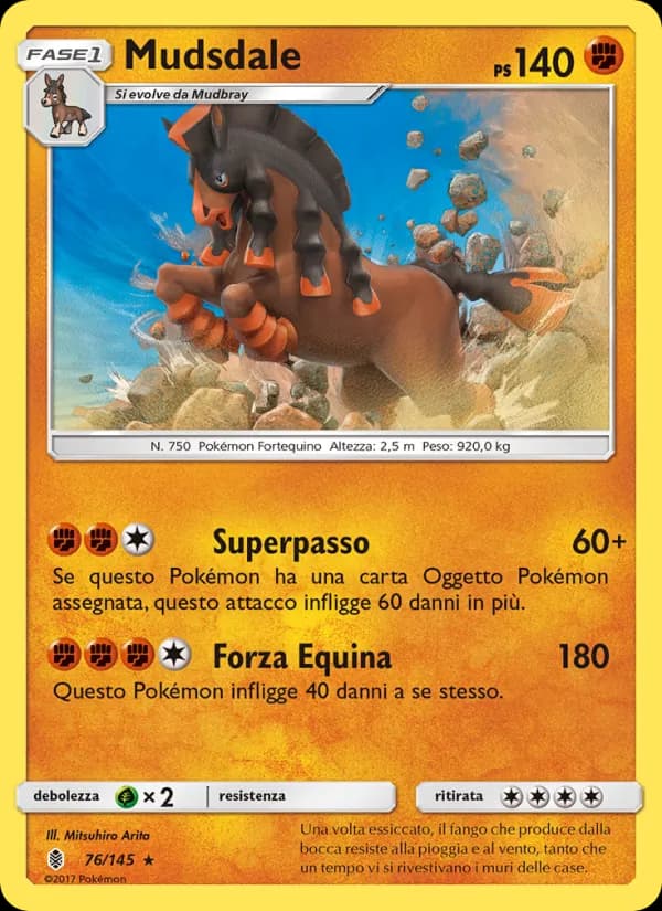Mudsdale card in Italian