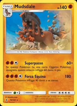 Mudsdale card in Italian