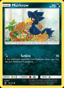 Murkrow card in Italian