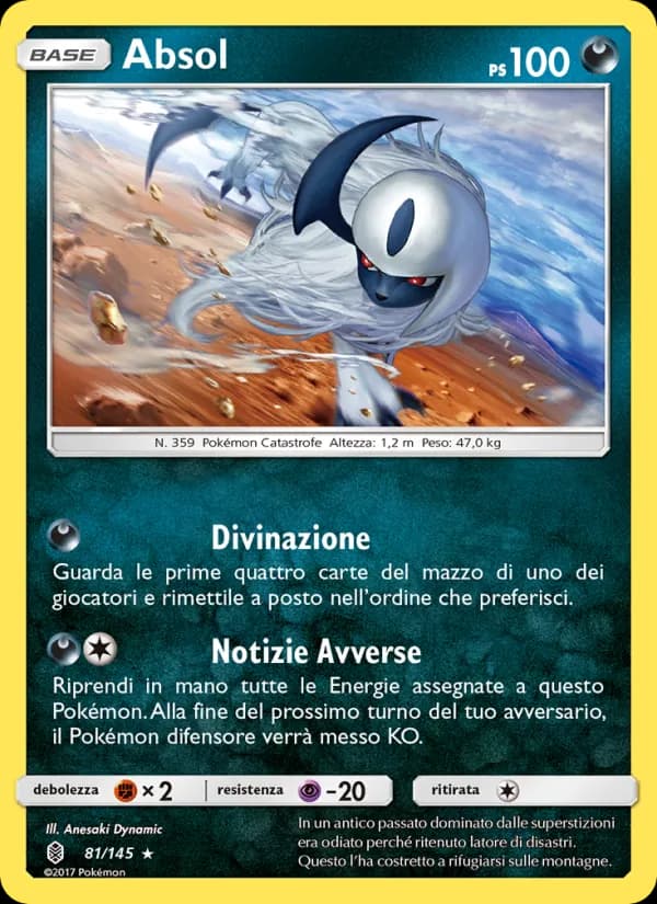 Absol card in Italian