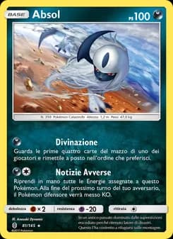 Absol card in Italian