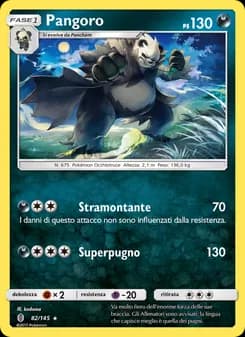 Pangoro card in Italian