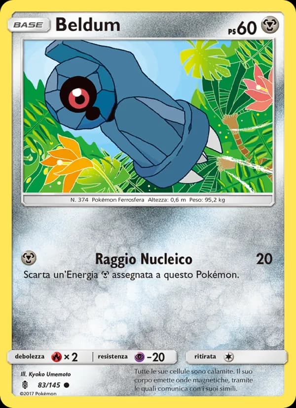 Beldum card in Italian