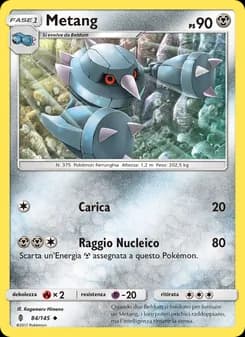 Metang card in Italian