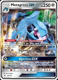 Metagross GX card in Italian
