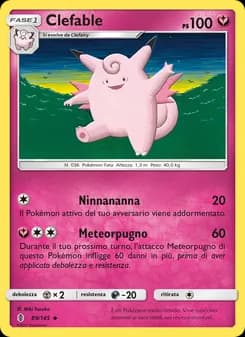 Clefable card in Italian