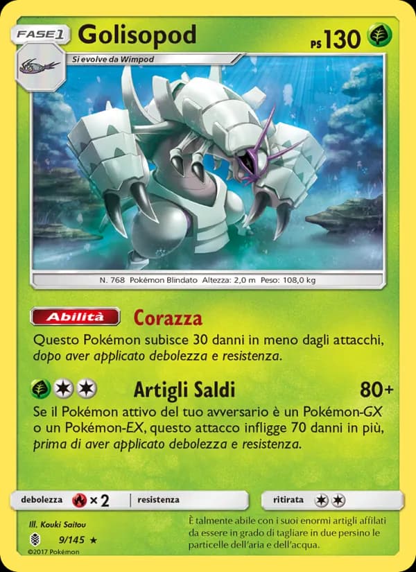 Golisopod card in Italian