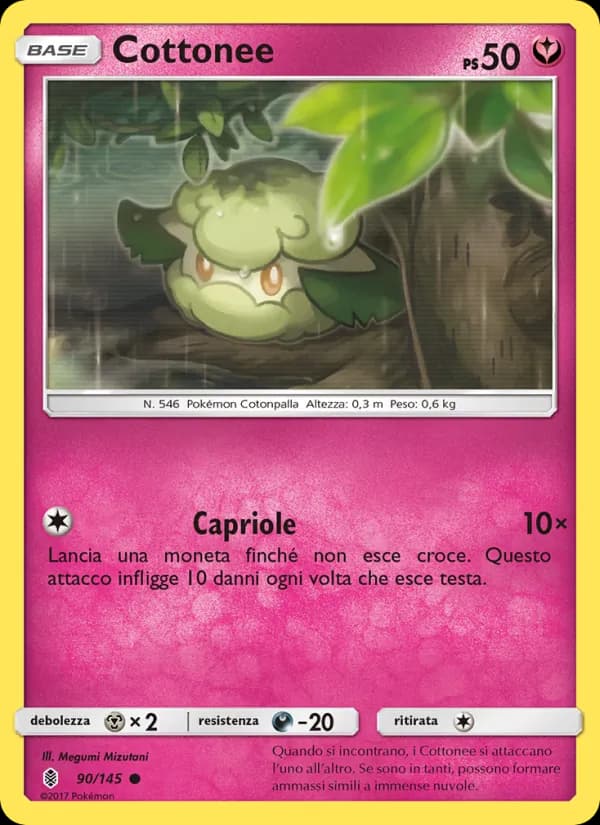 Cottonee card in Italian