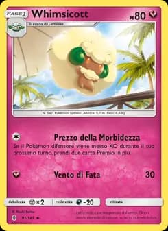 Whimsicott card in Italian
