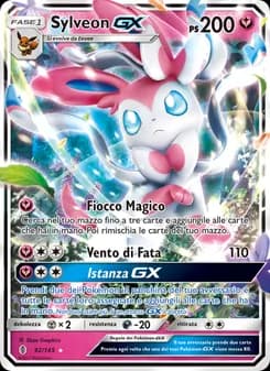 Sylveon GX card in Italian