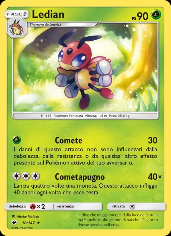 Ledian card in Italian