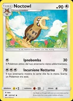 Noctowl card in Italian