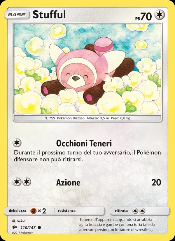 Stufful card in Italian