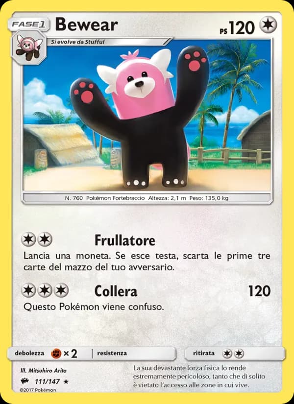 Bewear card in Italian