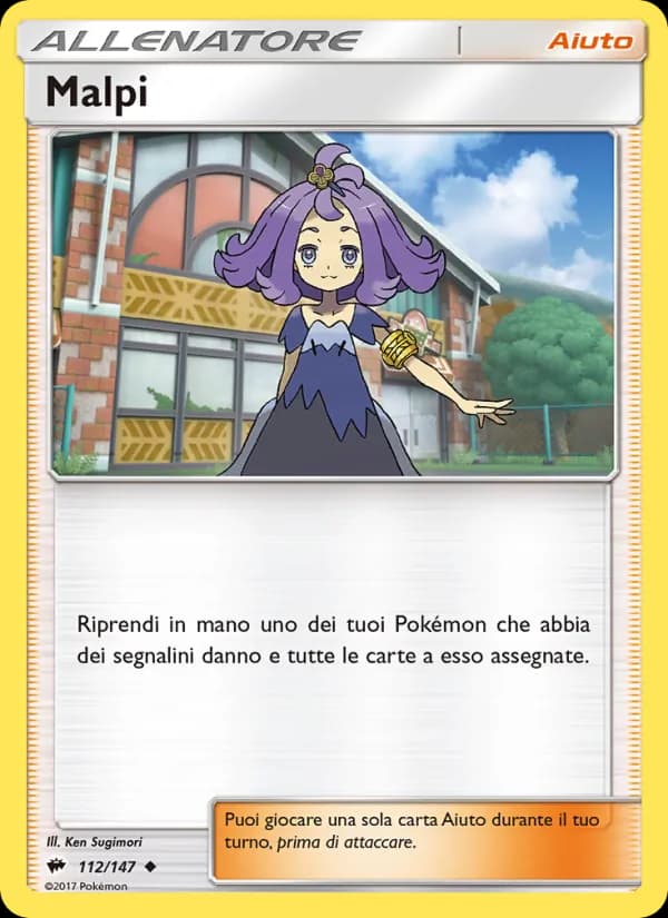 Malpi card in Italian