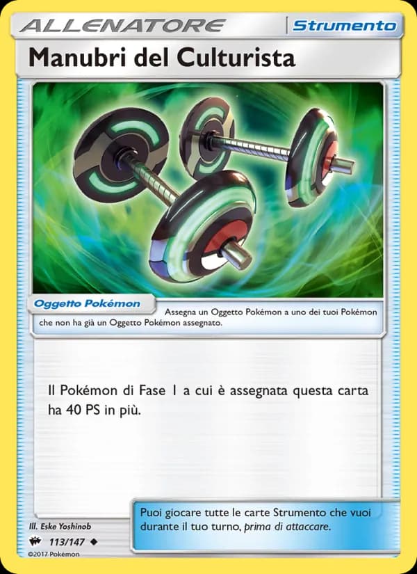 Manubri del Culturista card in Italian