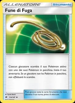 Fune di Fuga card in Italian
