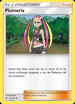 Plumeria card in Italian