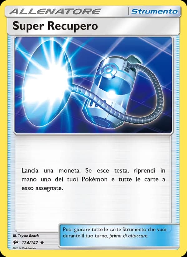 Super Recupero card in Italian