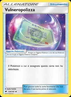 Vulneropolizza card in Italian