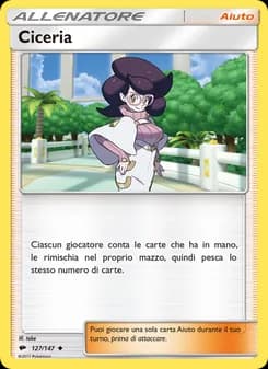 Ciceria card in Italian
