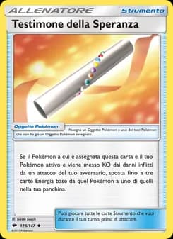 Testimone della Speranza card in Italian
