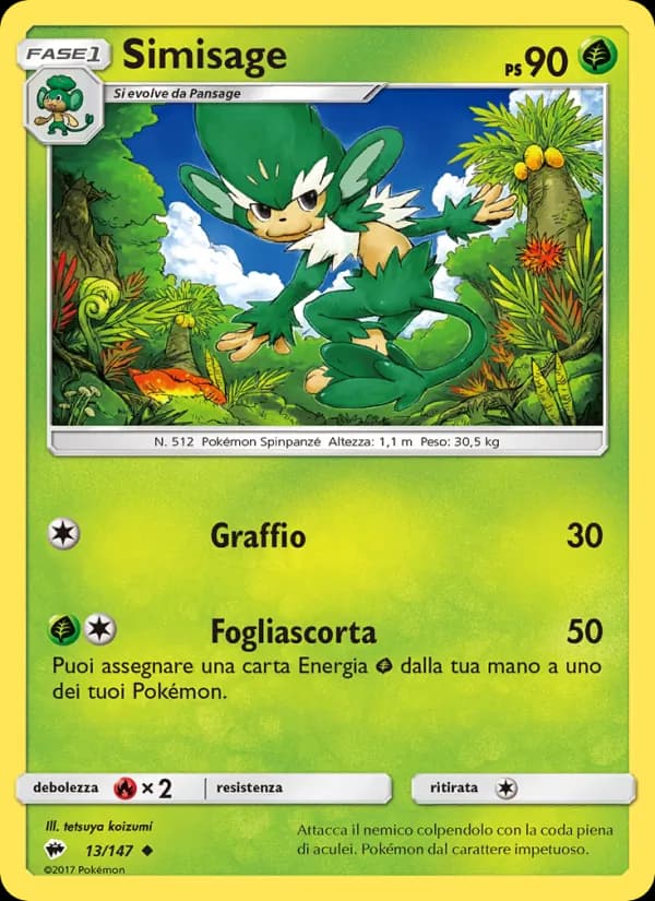 Simisage card in Italian