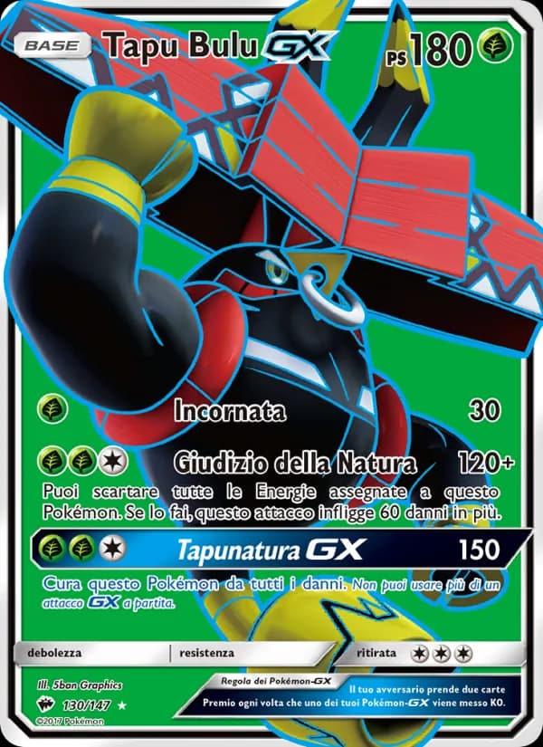 Tapu Bulu GX card in Italian