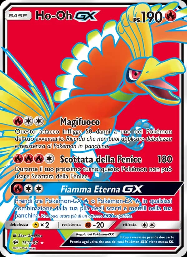Ho-Oh GX card in Italian