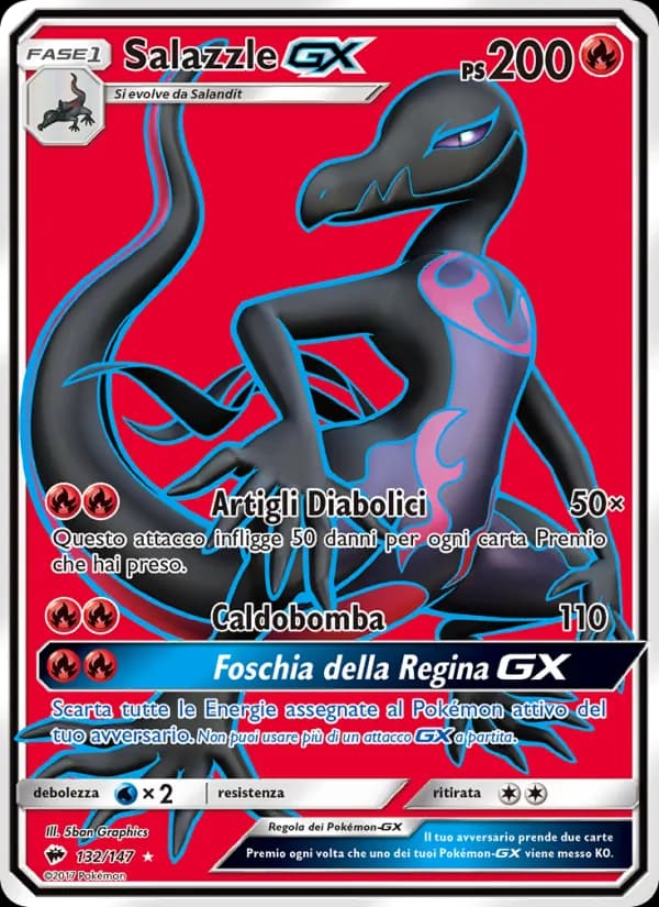 Salazzle GX card in Italian