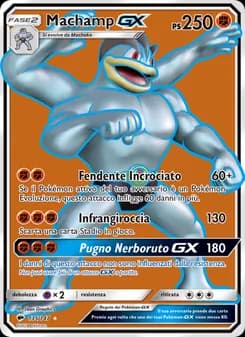 Machamp GX card in Italian