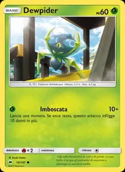 Dewpider card in Italian