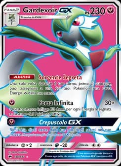 Gardevoir GX card in Italian